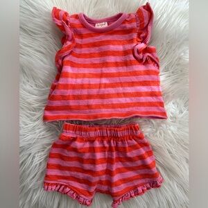 Cat & Jack Flutter Sleeve Top and Bottoms